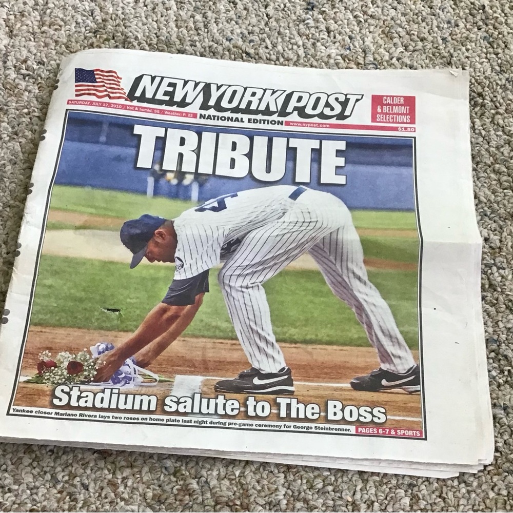 New York Post Newspaper - Tribute Edition July 17, 2010
